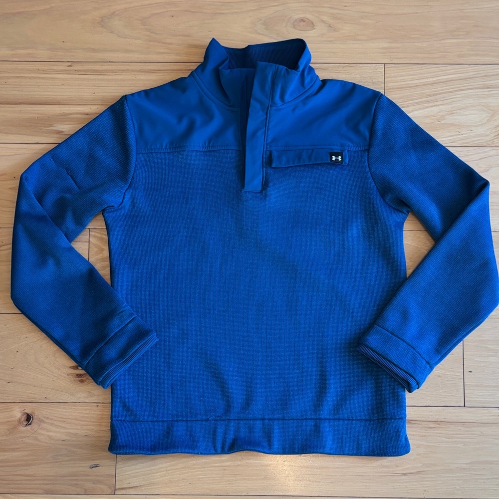 Boys Size L Under Armour Vibrant Blue Pullover